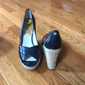 Michael Kors Navy Wedges